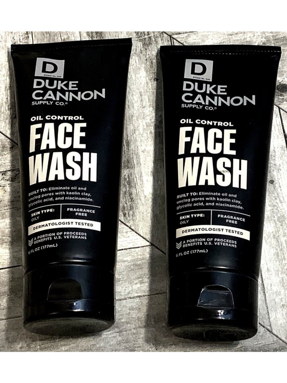 2 Duke Cannon Oil Control Face Wash 6oz Built To Eliminate Oil